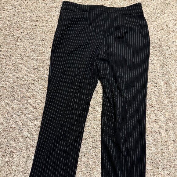 Chico's black and white stripe slacks (size 1) - Picture 1 of 5